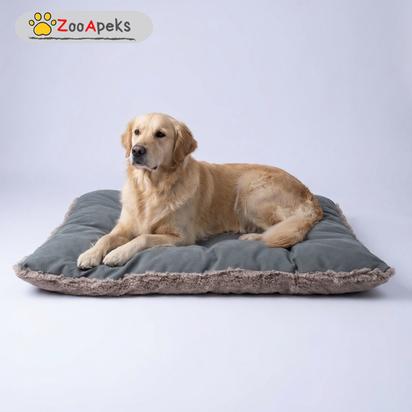 Лежанка для собак крупных и средних пород "ZooApeks" 110x80x12 см синяя